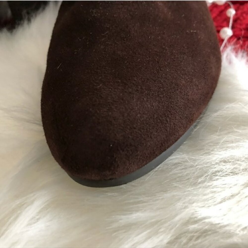 Isaac Mizrahi Live Mid-calf Suede Boots Brown 10 - Picture 13 of 16